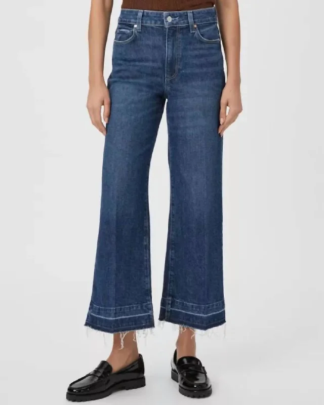 Feminine Soft - Hued Styles Anessa Wide Leg Jean In Alana Distressed