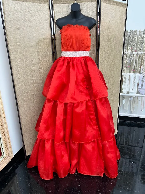 Huge Savings On Parisian Styles Marc Defang 8146 Size 2 Red Long Layered A Line Maxi Slit Strapless Prom Dress Formal Gown Huge Savings On Parisian Styles Marc Defang 8146 Size 2 Red Long Layered A Line Maxi Slit Strapless Prom Dress Formal Gown