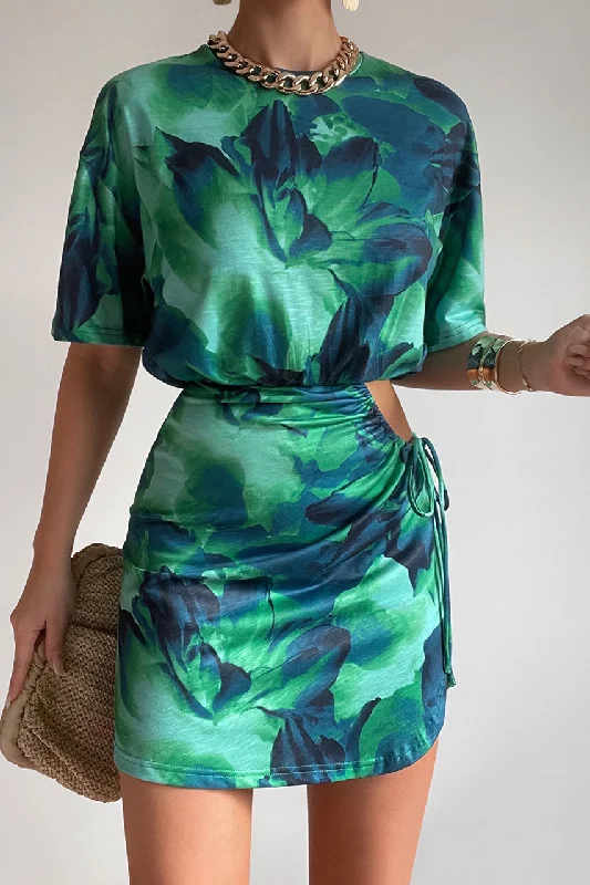 Discover Promotions SIMONA MINI DRESS - CALISTA GREEN
