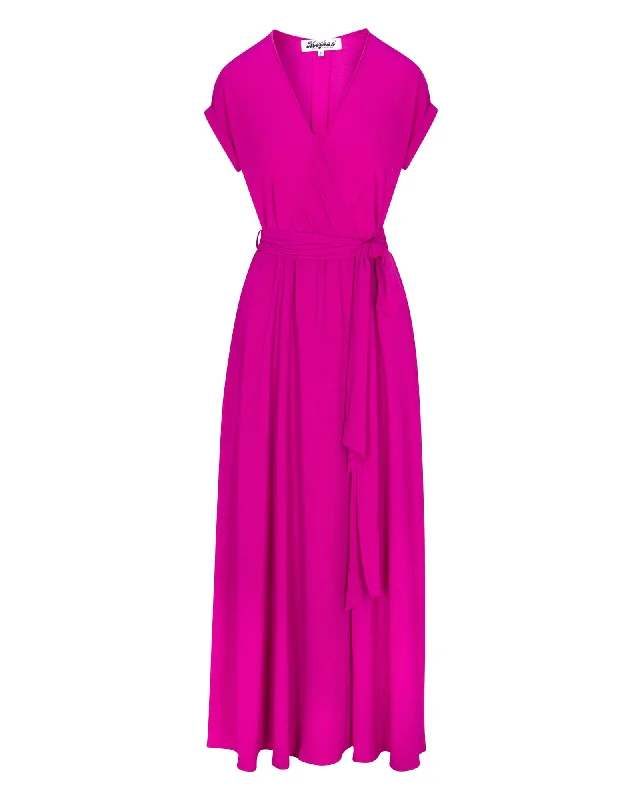Designer Wear On Sale Jasmine Maxi Dress - Cranberry