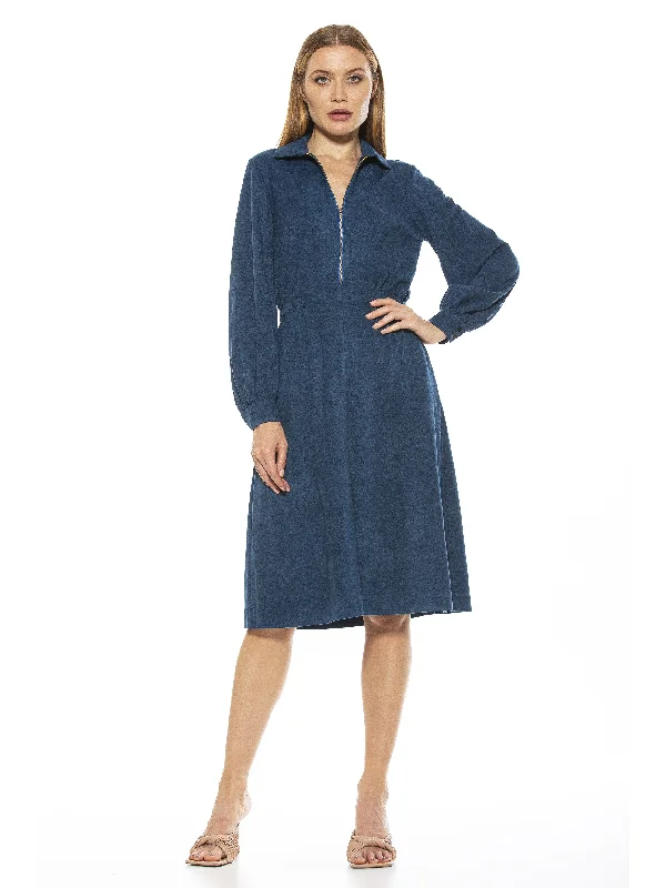 Graceful Cut Hailey Midi Dress
