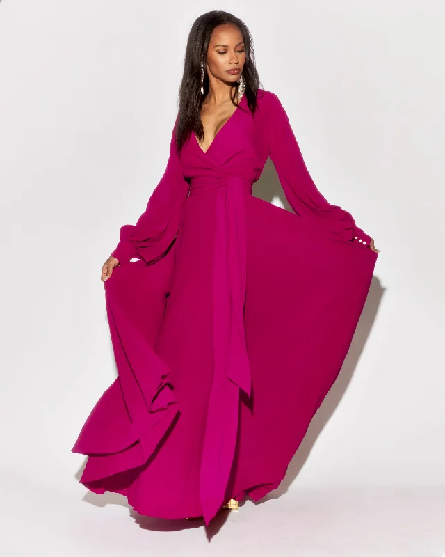 Seasonal Style Discounts LilyPad Maxi Dress - Cranberry