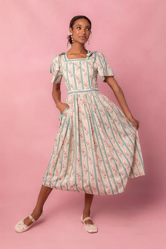The Good Stuff Sonnet Midi Dress in Vintage Rose - FINAL SALE