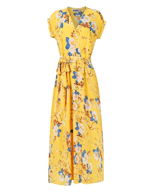 Holiday Attire Sale Jasmine Maxi Dress - Gold Lotus