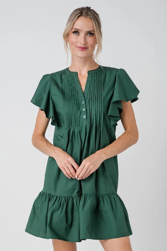 Modern Women's Fashion Sugarlips Lizzy Pleated Ruffle Mini Dress