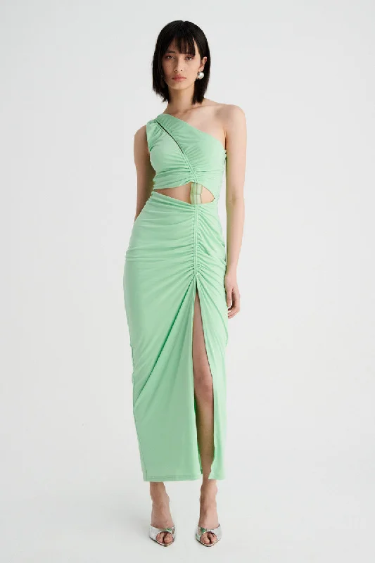 New Season Fashion Preview Sale Theta Rouched Midi Dress - Apple