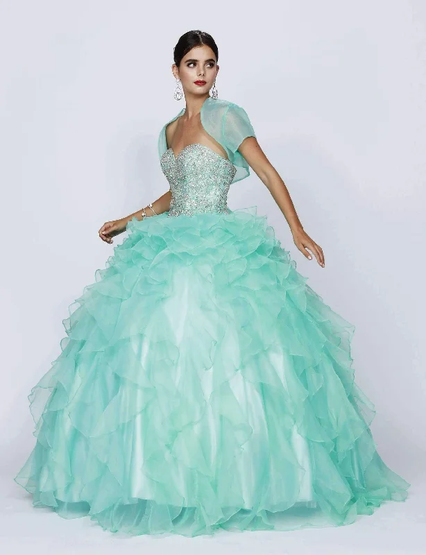 Fast Fashion Favorites Ruffled Strapless Ball Gown with Bolero by Juliet 322