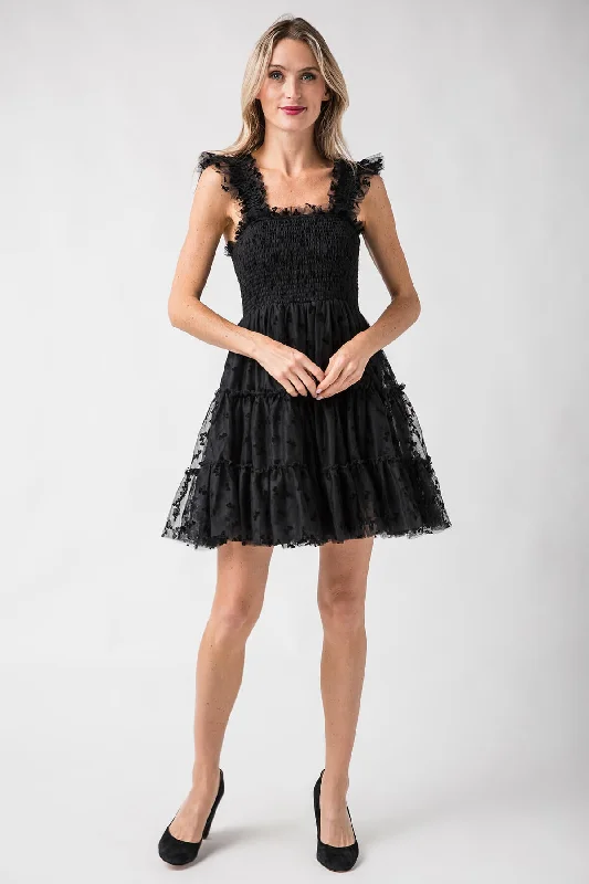 Luxury Fashion En Saison Casey Flutter Mini Dress