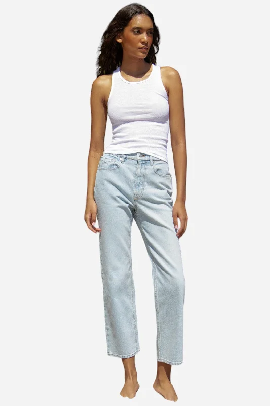Stylish Spring Fashion Unpublished Rae High-Rise Cropped Straight Leg in Twin Flame