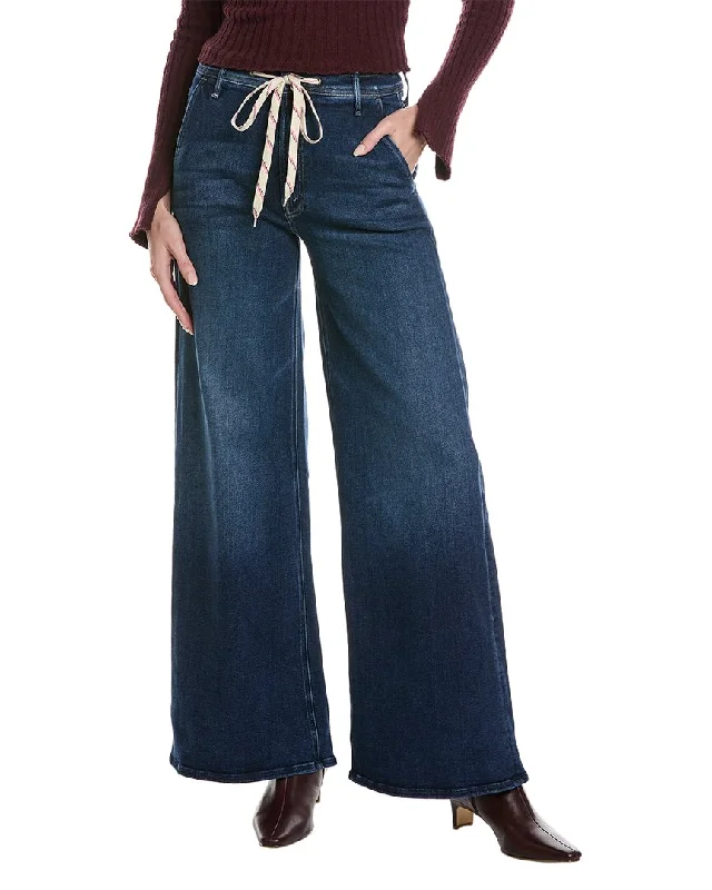 Disco - Inspired Retro Dance Look MOTHER Drawn Undercover Prep Sneak High-Rise Mind Games Wide Leg Jean