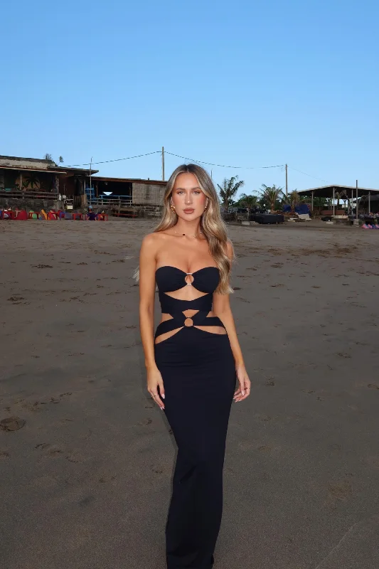 Latest Fashion VIORA MAXI DRESS BLACK