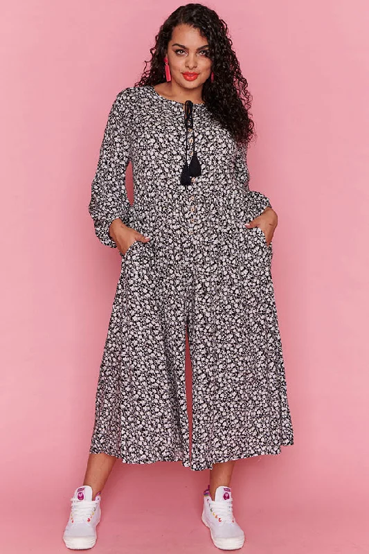 Save On Classic Elegant Styles Indiana Spotty Floral Jumpsuit