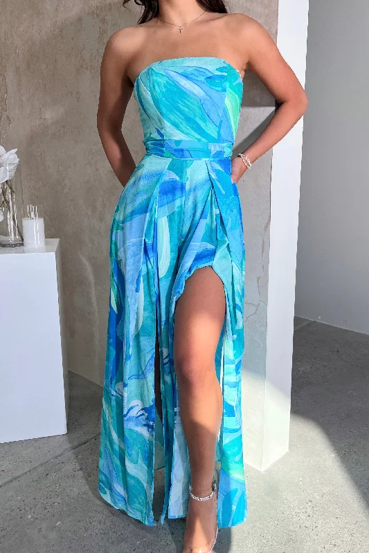 Spring Fashion SOUMYA JUMPSUIT - MULTI BLUE