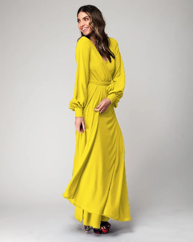 All Season Basics Discount LilyPad Maxi Dress - Canary