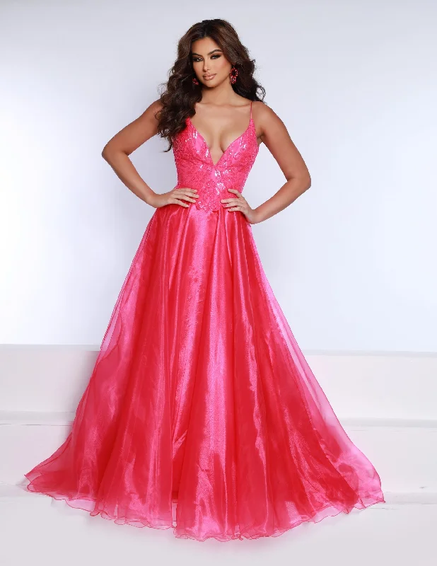 From Casual To Classy Johnathan Kayne 2601 Size 00, 6 Hot Pink Long A Line Sequin Formal Dress Organza Ballgown From Casual To Classy Johnathan Kayne 2601 Size 00, 6 Hot Pink Long A Line Sequin Formal Dress Organza Ballgown