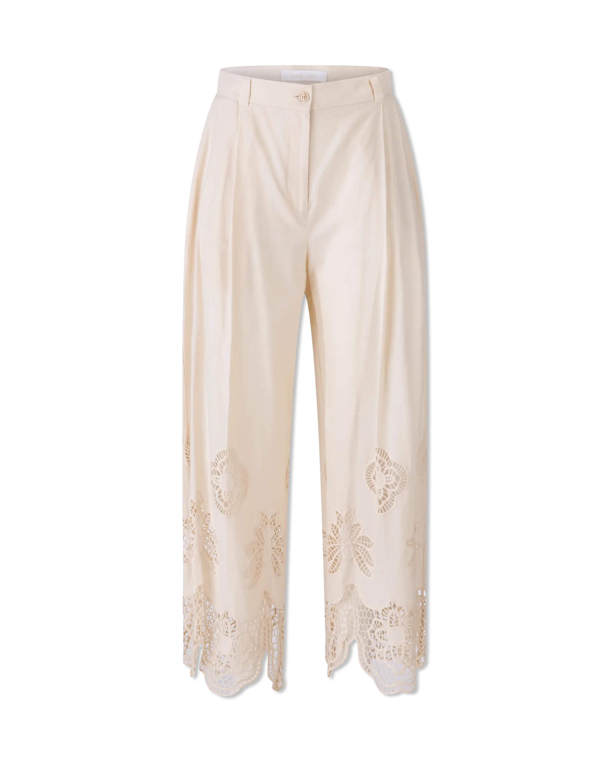 Big Savings Guipure Trim Voile Pants