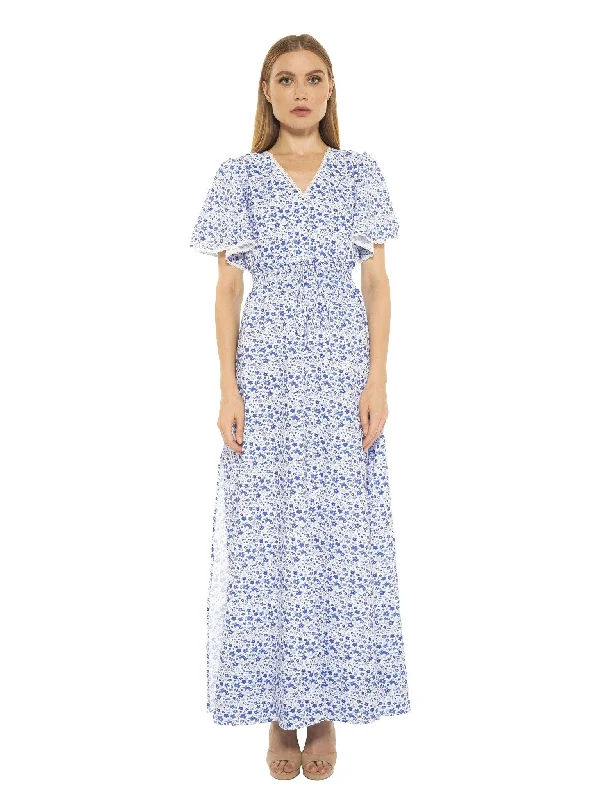 Art Deco Geometric Pattern Look Gianna Maxi Dress