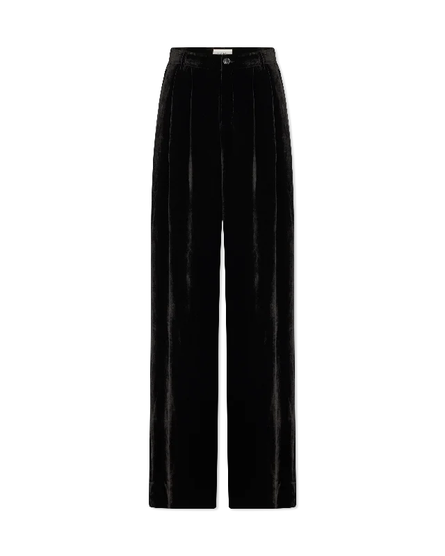 Feminine Allure Rylie Wide-Leg Velvet Pants