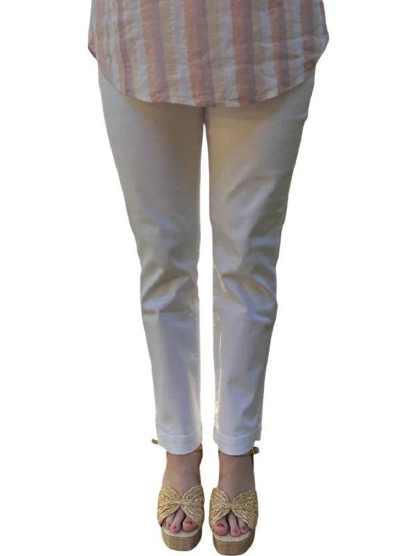 Score Big On Glamorous Red - Carpet Styles Women's Dulcie Woven Pants In White