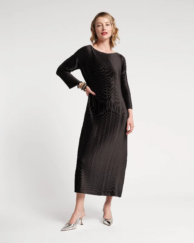 Exclusive Sale Slinky Pleated Maxi Dress
