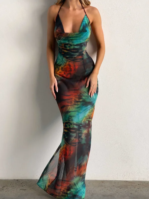 Fashion Forward ABELLA MAXI DRESS MOODY LEOPARD