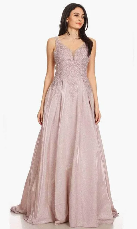 Unbeatable Prices Eureka Fashion 9606 - Embroidered Bodice A-Line Gown