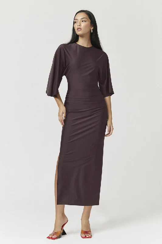 Seasonal Style Discounts Ivy Cape Sleeve Midi Dress