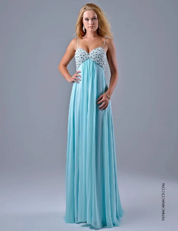 Formal Outfit Nina Canacci 1095 Size 4 Seafoam Long Baby doll Pearl formal Prom Dress Pastel Gown Formal Outfit Nina Canacci 1095 Size 4 Seafoam Long Baby doll Pearl formal Prom Dress Pastel Gown