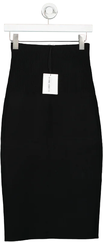 Exclusive Discount Victoria Beckham Black Fitted Midi Skirt UK 8