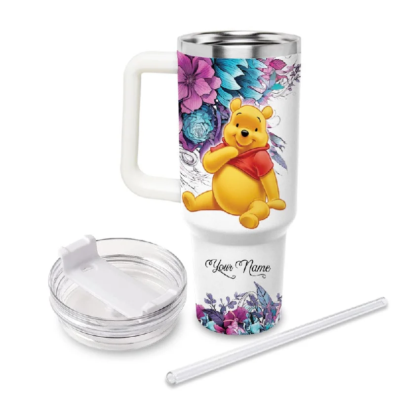 Travel Cups Promotion Custom Name Just Pooh Printed Tumbler