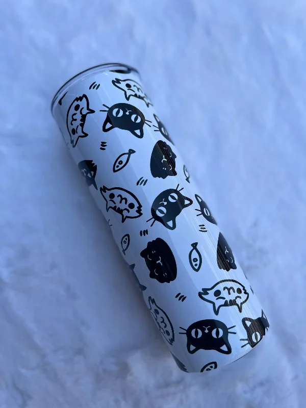 Drinkware Bundle Deal Cartoon Cat Faces - Tumbler