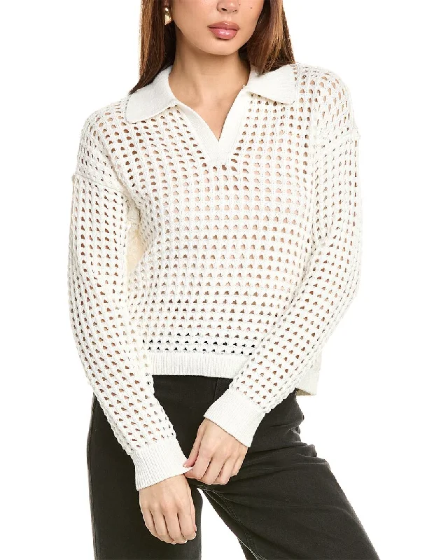 Chic Allure Vince Camuto Mesh Stitch Sweater