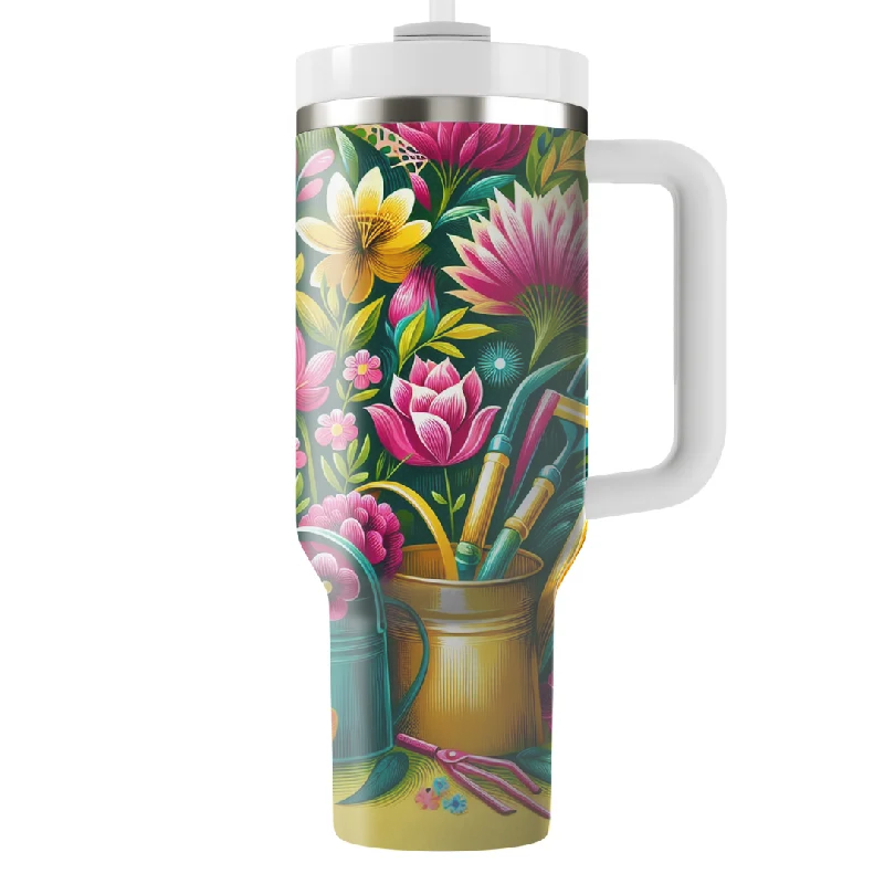 Fall Sale, Prices Drop Radiant Growth Gardening Day Tumbler With Handle