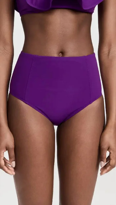 Chic Urban Fashion Look Zahara Bikini Bottom In Cassis