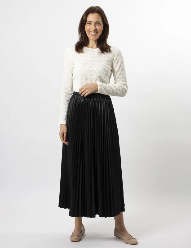 Sophisticated Fashion Stella + Gemma Casete Skirt Black