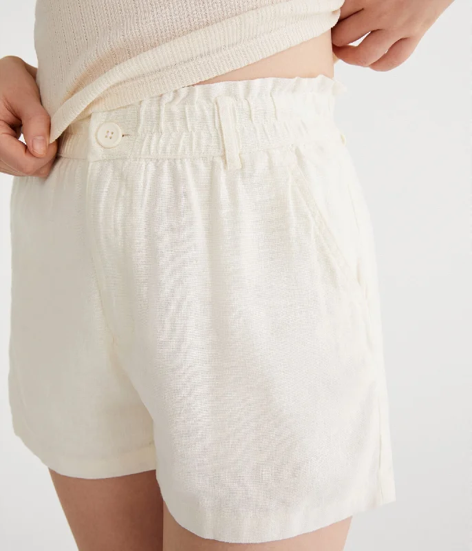 Urban Femme Streetwear Aeropostale High-Rise Linen Shorts