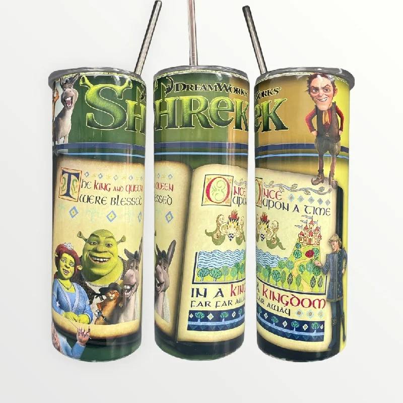 Green Drinkware Sale Dreamworks Shrek 20/30oz Insulated Skinny Tumbler