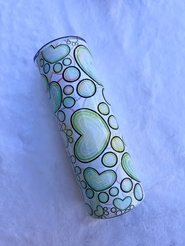 Buy Drinkware Sets Pastel Green Paw Print - Tumbler