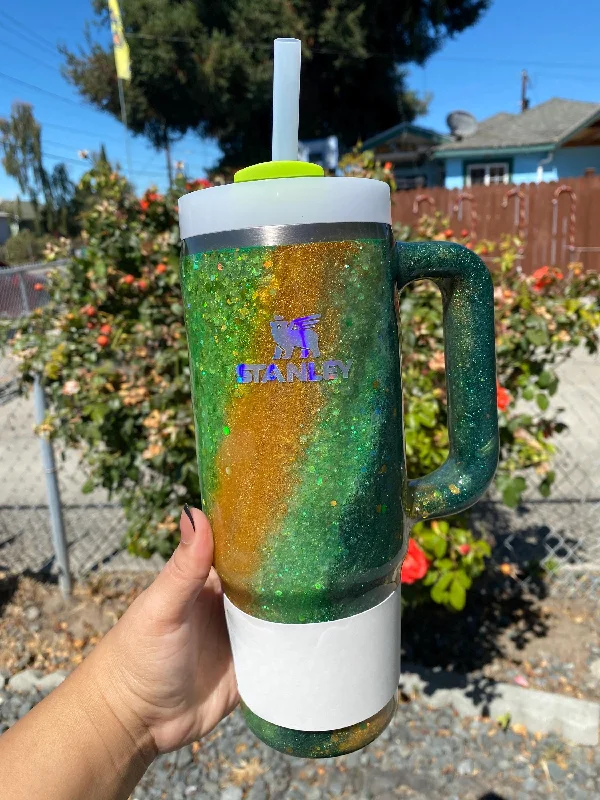 Thermal Drinkware 30oz Sparkling Print Tumbler With Handle