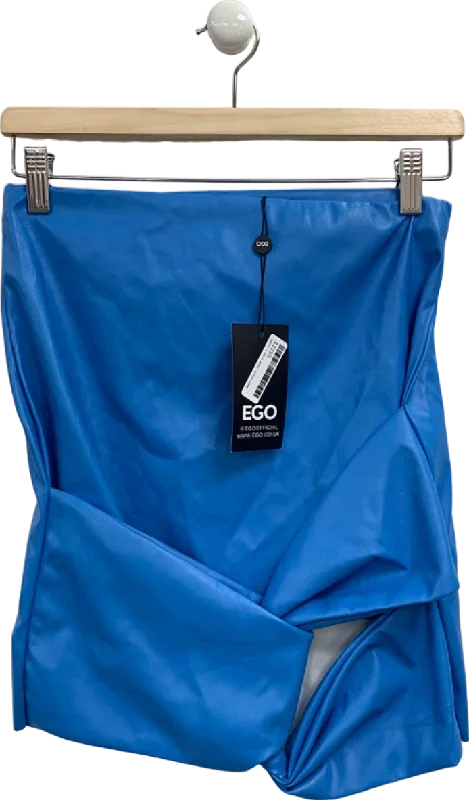 Vintage Charm EGO Blue Mini Skirt Size UK 12