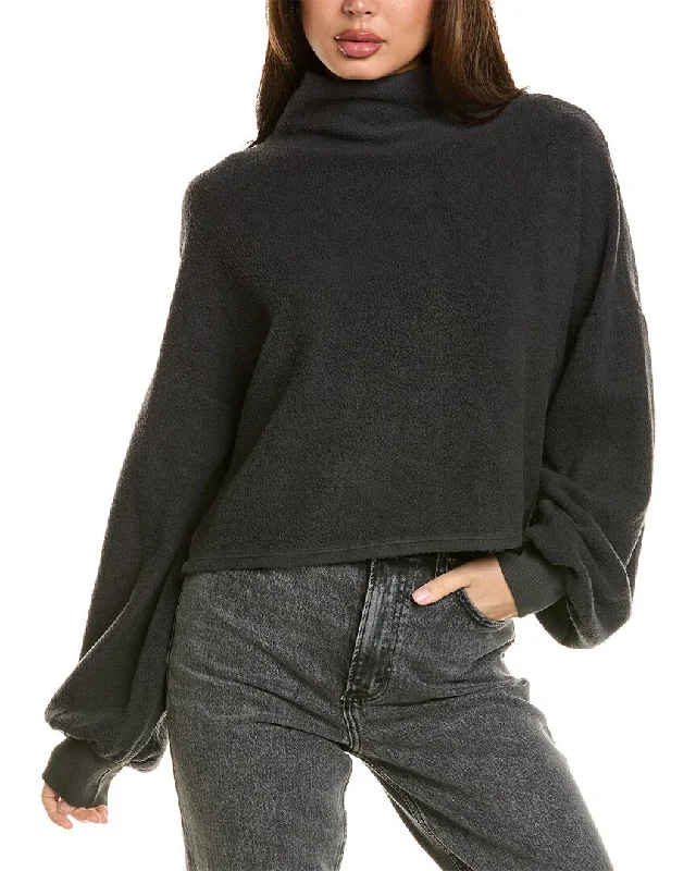 Polished Finish Project Social T Staying In Sherpa Turtleneck Sweater