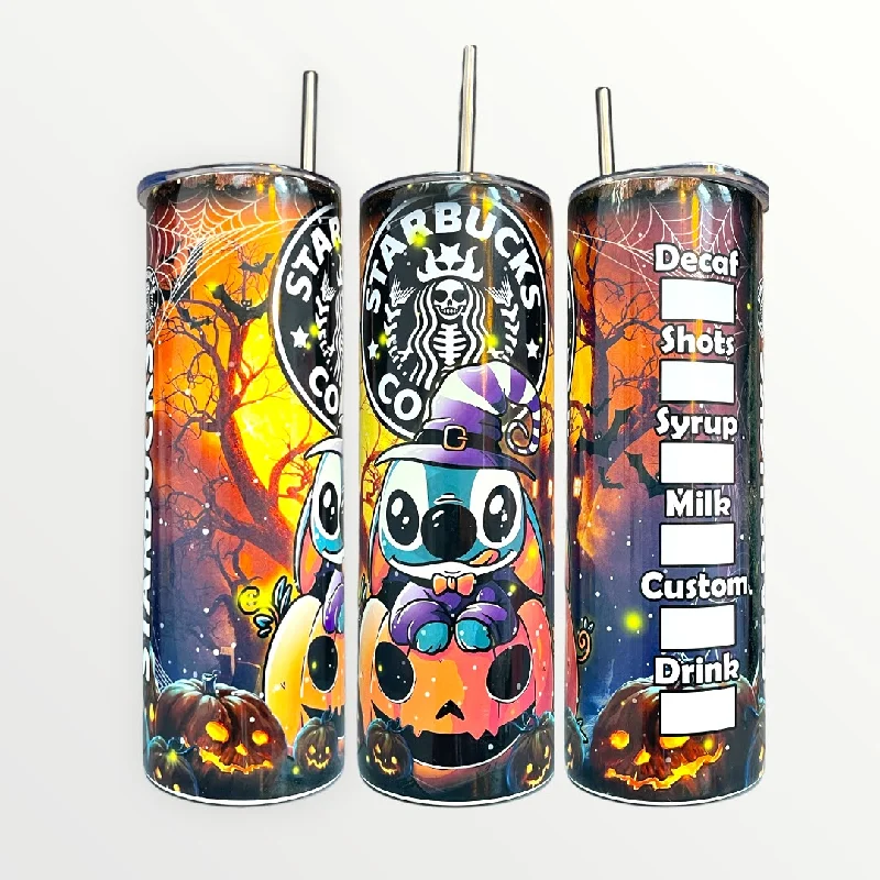 Insulated Tumblers Starbucks Lilo and Stitch Halloween Tumbler