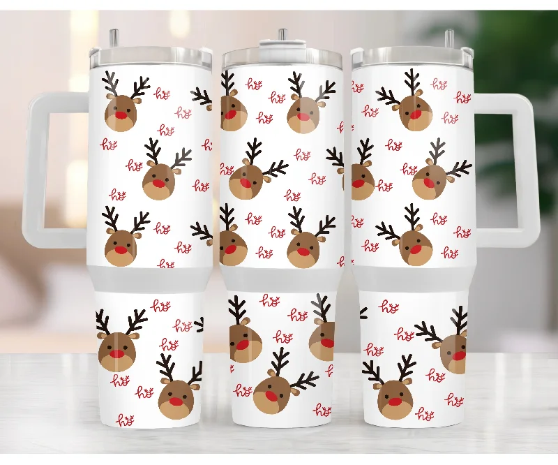 Flash Sale Starts Rudolph 40 oz Christmas Tumbler with handle