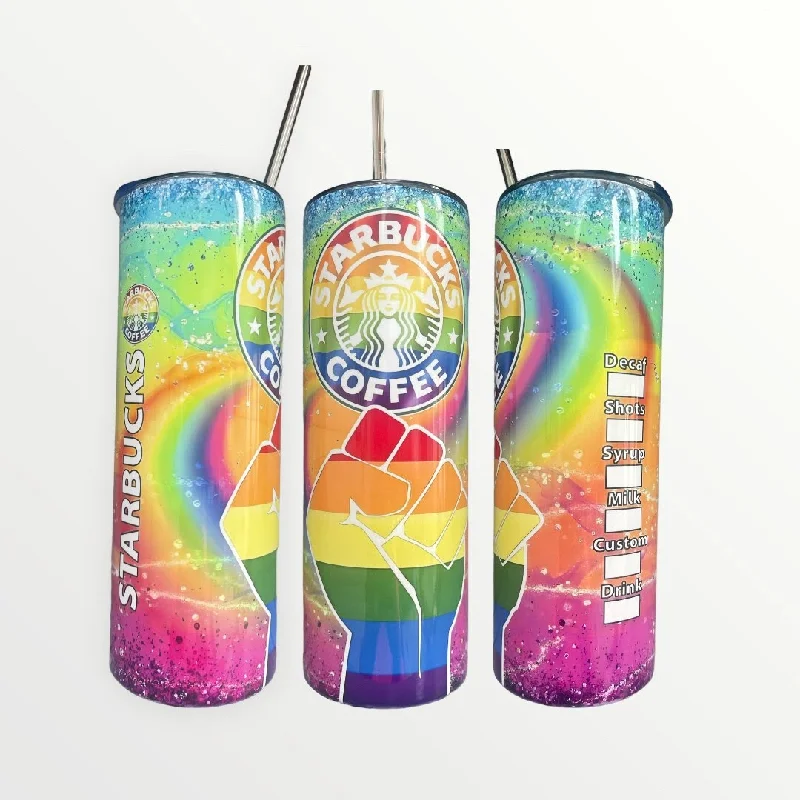 Green Drinkware Offer Starbucks Pride Insulated 20/30oz Skinny Tumbler