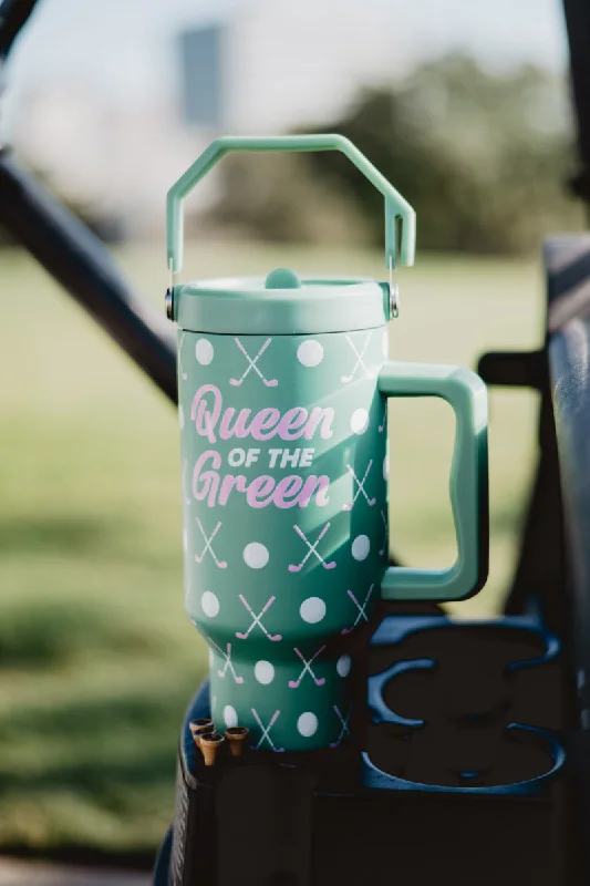 Hot Trends Queen of the Green Golf 38 Oz Tumbler with Lid Handle