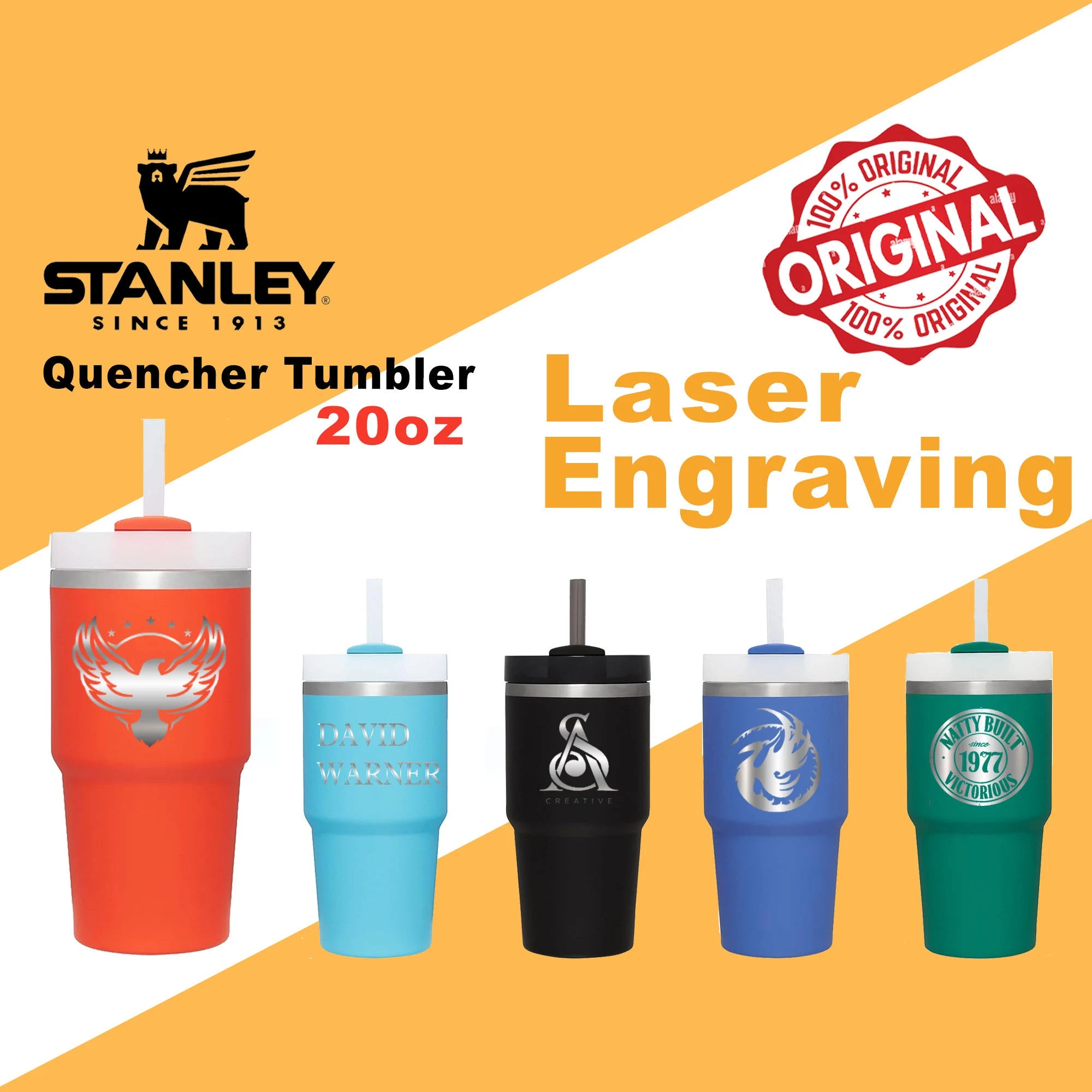 Promotional Tumblers Personalized 20oz Stanley Quencher Tumbler, Custom Stainless Steel Cup, Name Engraved Tumbler, Double Wall Insulated Cup, Hot Mug With Straw Promotional Tumblers Personalized 20oz Stanley Quencher Tumbler, Custom Stainless Steel Cup, Name Engraved Tumbler, Double Wall Insulated Cup, Hot Mug With Straw