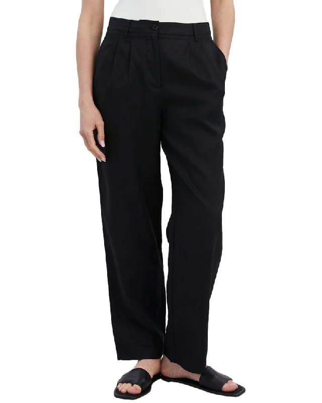 Eco Friendly Fashion Sale Solid & Striped The Taline Linen Pant