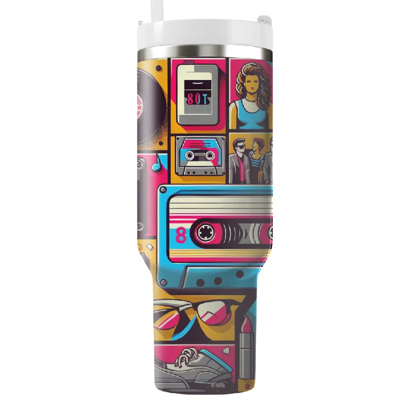 Casual Fashion Retro Pop Culture Tumbler with Handle
