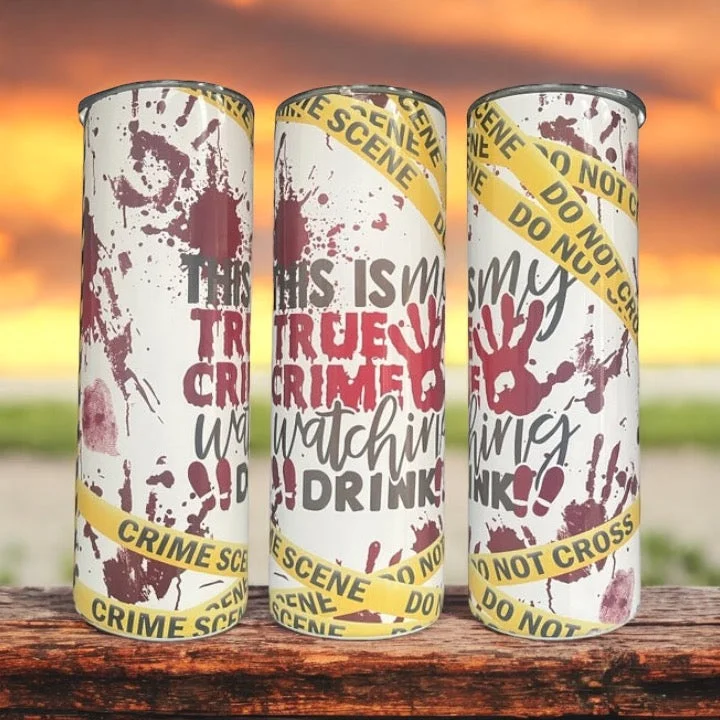 Insulated Bottles Promotion True Crime 20/30oz insulated Skinny Tumbler