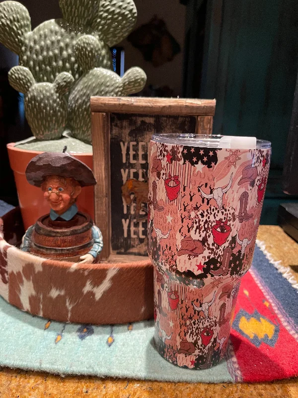 Mega Sale 30oz Stainless steel Western TUMBLER